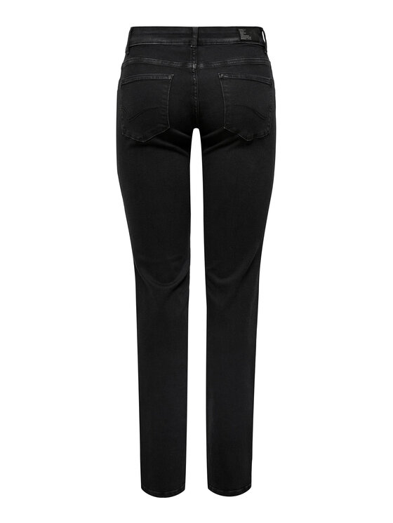 ONLY ONLY Blugi 15252221 Negru Straight Fit