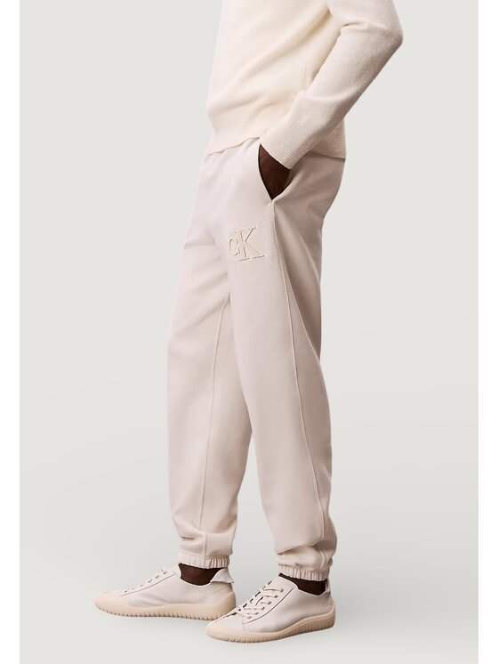 Calvin Klein Jeans Calvin Klein Jeans Pantaloni da tuta 350GSM FLEECE GIFT G Beige Casual Fit