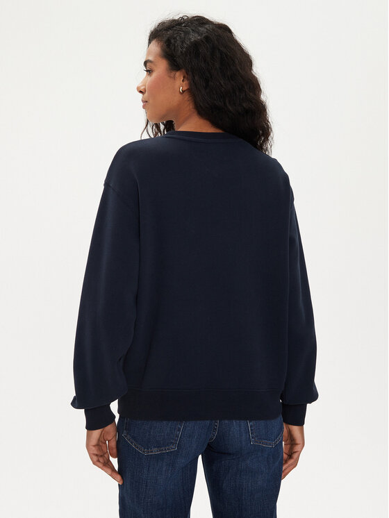 Tommy Hilfiger Tommy Hilfiger Majica dugih rukava Modern Script WW0WW42615 Tamnoplava Regular Fit