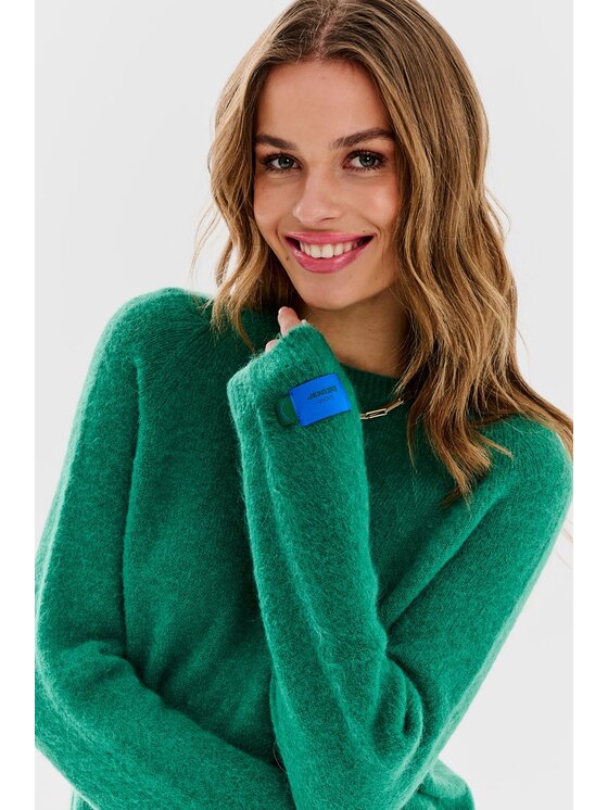 NAOKO NAOKO Sveter Eden Zelená Oversize