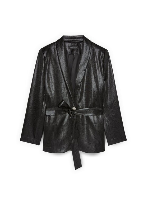 Fiorella Rubino Fiorella Rubino Giacca di transizione R800L000332N0Z3 Nero Regular Fit