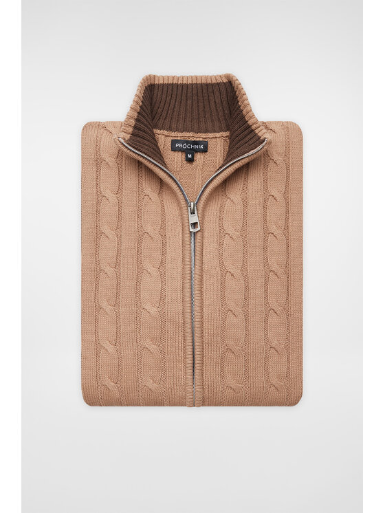 Próchnik Próchnik Kardigan PM9 SW073224000037 Beżowy Regular Fit