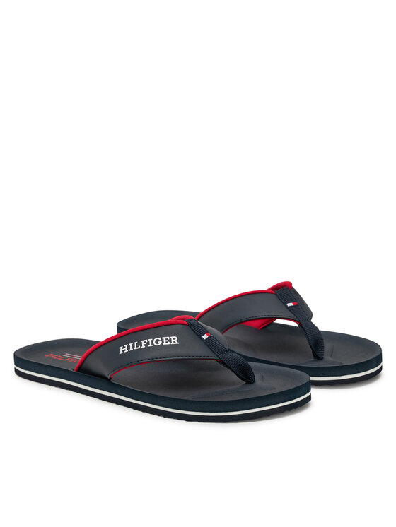 Tommy Hilfiger Tommy Hilfiger Japonke Padded Comfort Hilfiger B Sandal FM0FM05440 Mornarsko modra