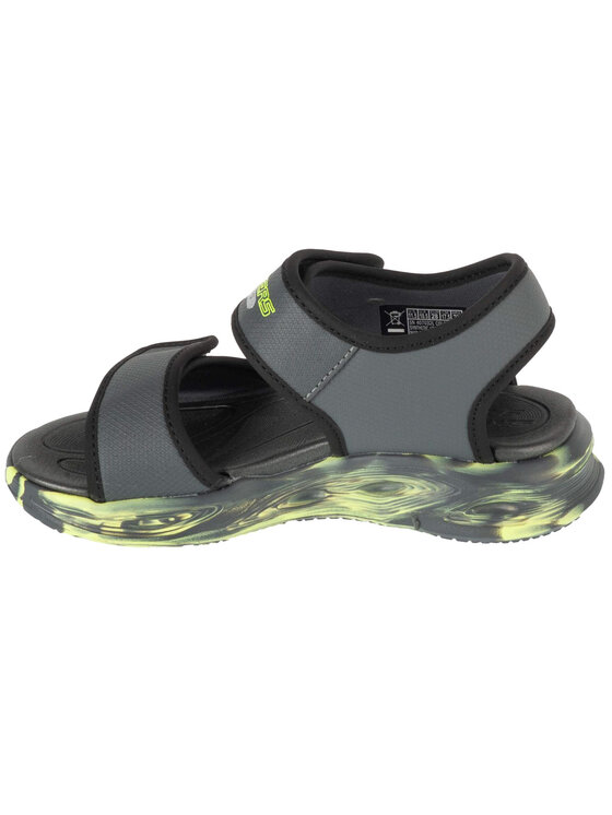 Skechers Skechers Sandały Skechers S-Lights: Sola Glow Sandal - Fusion Brights Szary