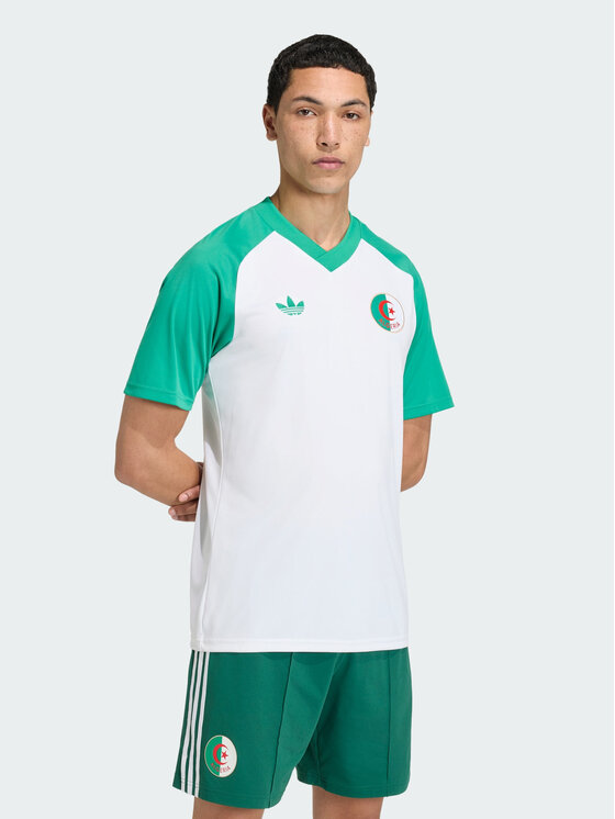 adidas adidas Koszulka techniczna Algeria 26 Home Pre-Match Jersey Biały Slim Fit