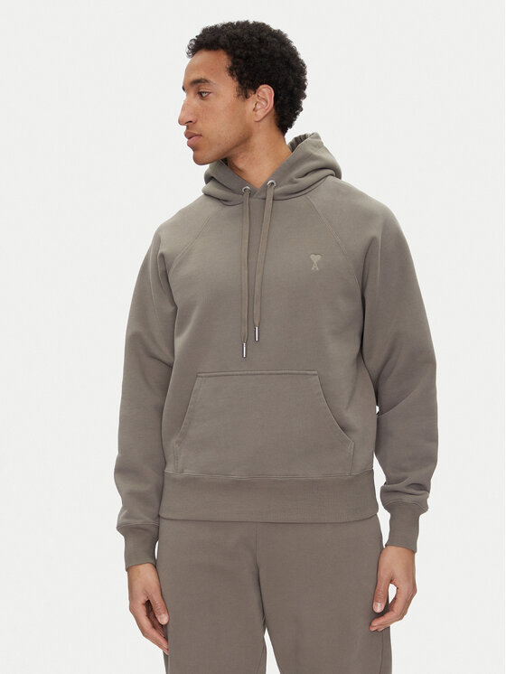 AMI PARIS AMI PARIS Μπλούζα USW274.747 Χακί Regular Fit