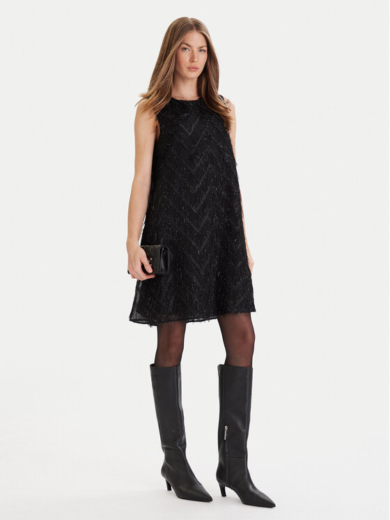 ONLY ONLY Koktel haljina Faye 15358411 Crna Loose Fit