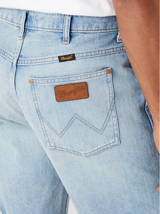 Wrangler Wrangler Pantaloncini di jeans Fronitier W16WEI180 112334229 Celeste Regular Fit