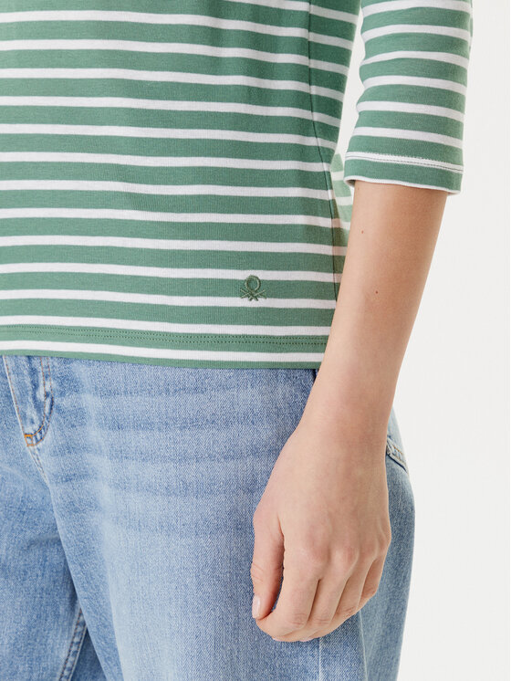 United Colors Of Benetton United Colors Of Benetton Bluse 30YSD109W Grün Regular Fit