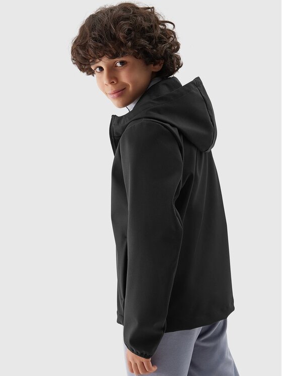 4F 4F Softshellová bunda 4FJWSS24TSOFM207-21S Čierna Regular Fit