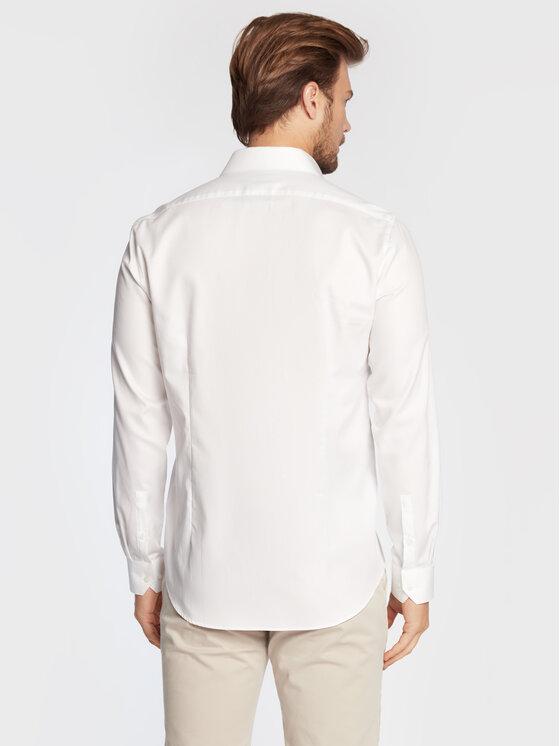 Calvin Klein Calvin Klein Srajca K10K108427 Bela Slim Fit