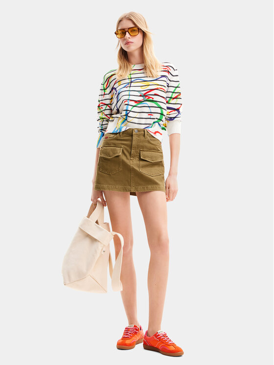 Desigual Desigual Πουλόβερ Trazis 24SWJF46 Έγχρωμο Regular Fit