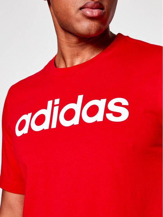 adidas adidas Тишърт E Lin Tee FM6223 Червен Standard Fit