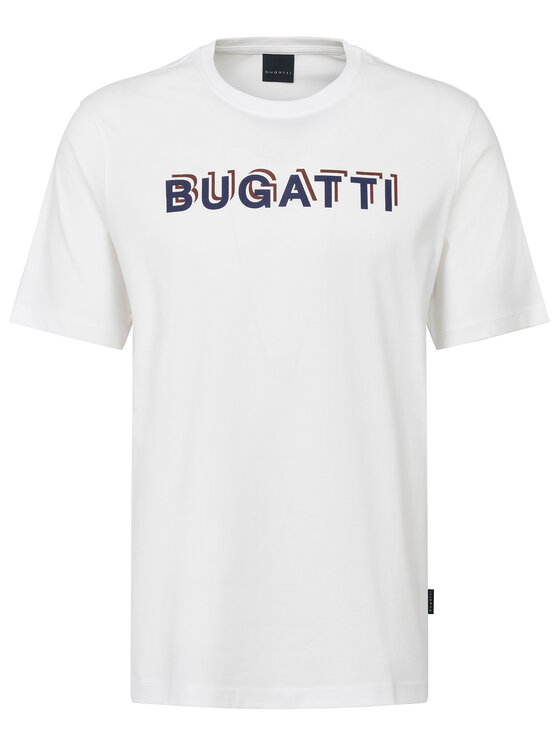 Bugatti Bugatti T-Shirt 8350-75045C Bílá Regular Fit