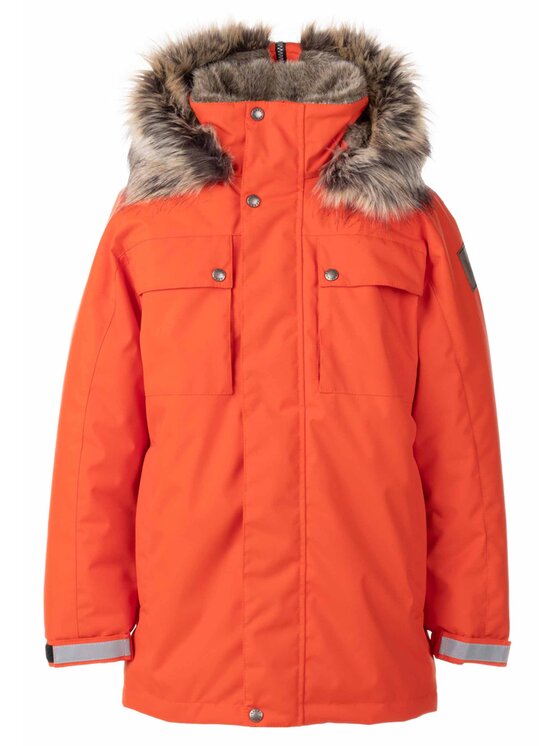 Lenne Lenne Kurtka anorak 22368-455 Pomarańczowy Basic Fit