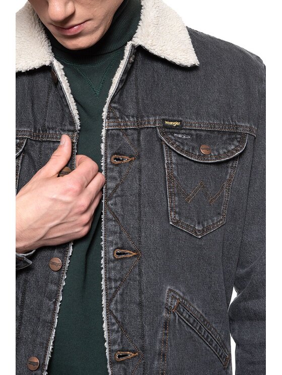 Wrangler Wrangler Giubbotto invernale 124MJ SHERPA Grigio Regular Fit