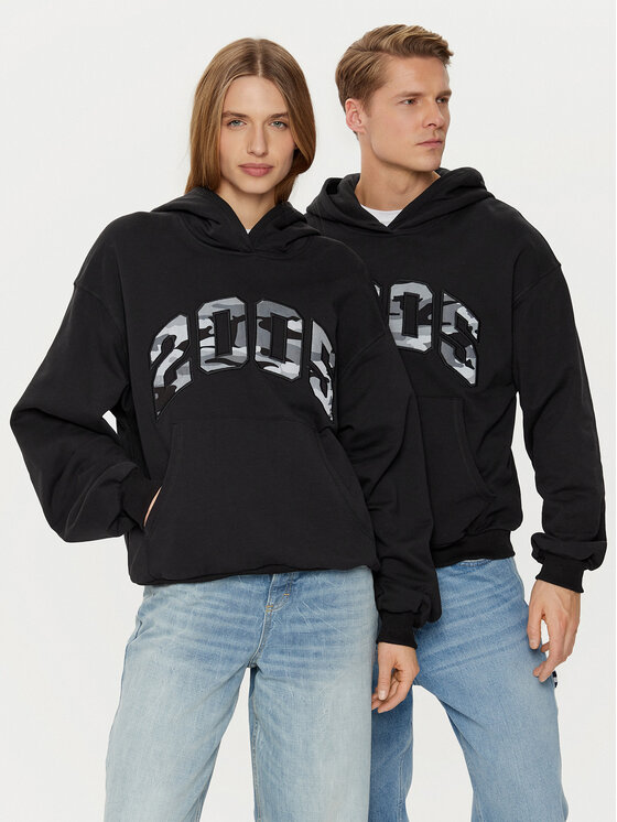 2005 2005 Bluză Unisex Hunting Negru Relaxed Fit