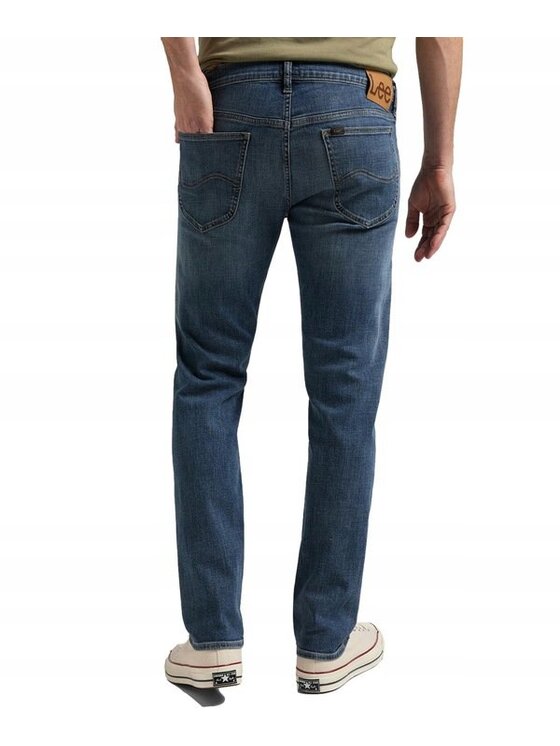 Lee Lee Jeansy DAREN ZIP FLY Niebieski Straight Fit