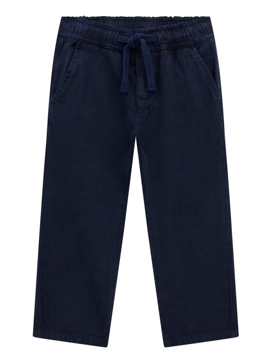 Guess Kids Guess Kids Kalhoty z materiálu 173141 Modrá Regular Fit