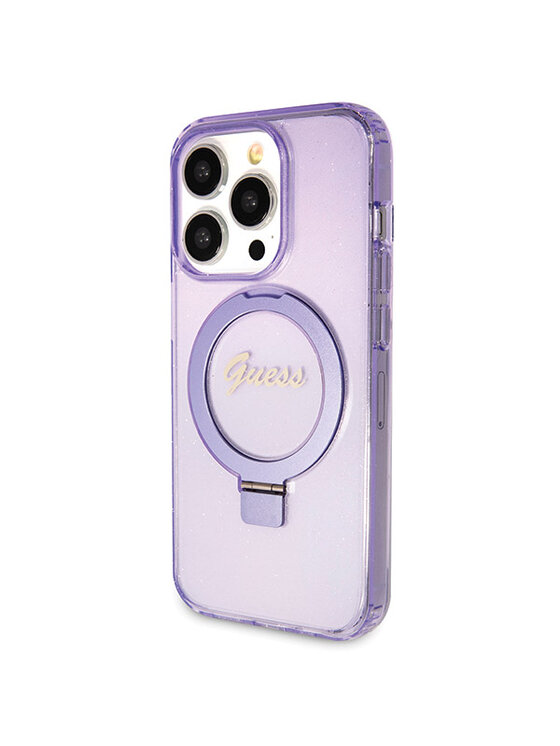 Guess Guess Etui na telefon iPhone 13 Pro Max Fioletowy