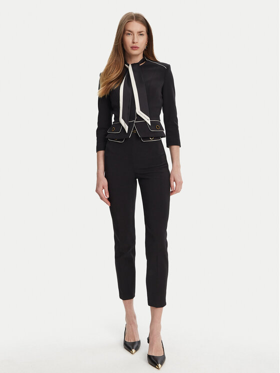 Elisabetta Franchi Elisabetta Franchi Zakó GI-T51-51E2-V560 Fekete Regular Fit