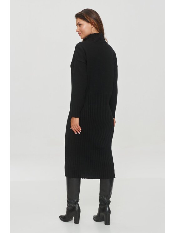 Makadamia Makadamia Sweter S154 Czarny Loose Fit