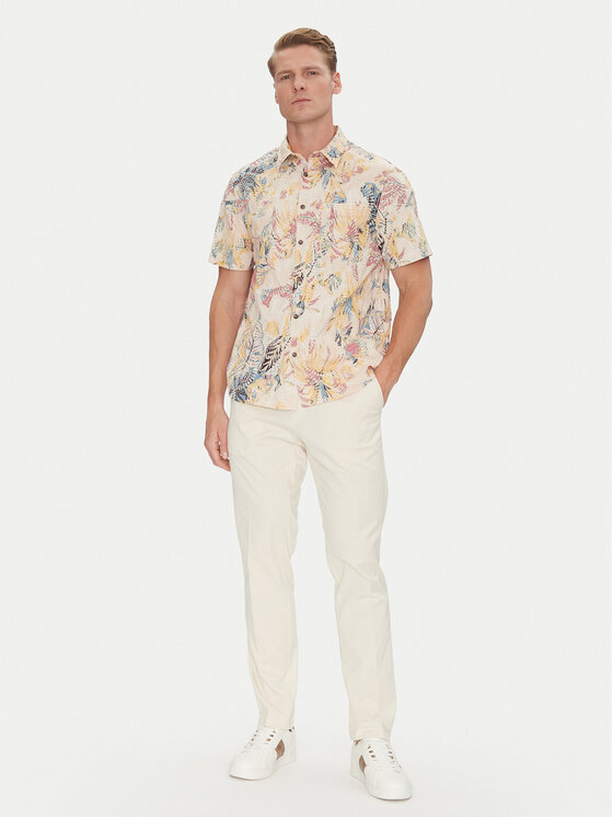 Guess Guess Hemd M5GH42 WH800 Beige Regular Fit