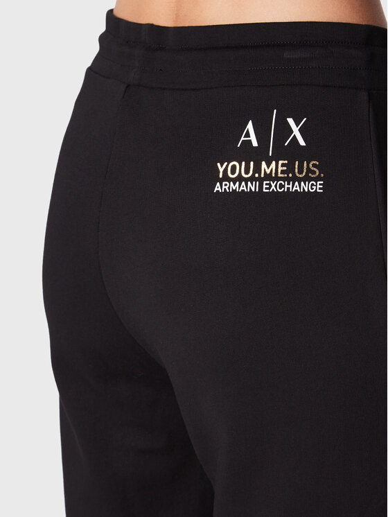 Armani Exchange Armani Exchange Спортивні штани 6LYP70 YJ5VZ 1200 Чорний Regular Fit