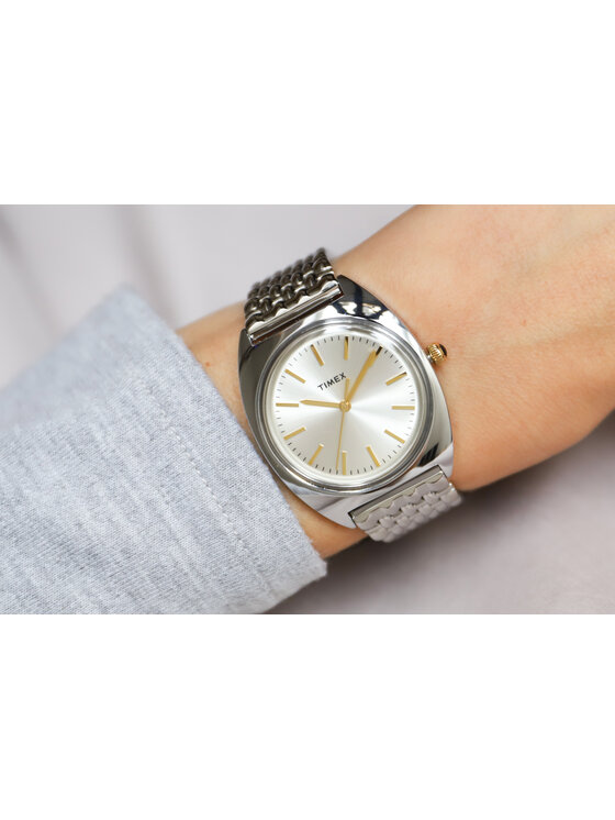 Timex Timex Ρολόι TW2T90300 Ασημί