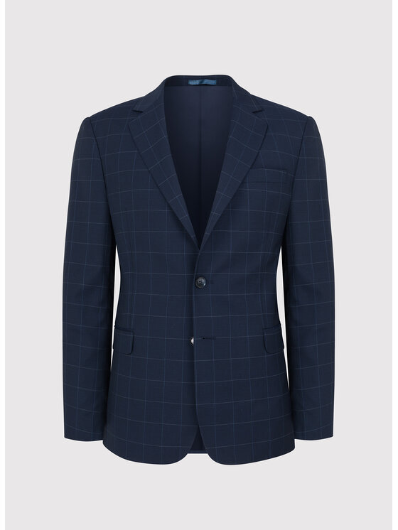 Pako Lorente Pako Lorente Marynarka P23SP-3G-021 Granatowy Slim Fit