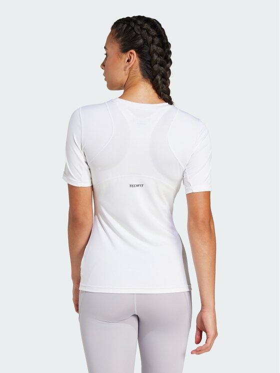 adidas adidas Koszulka techniczna 135223 Biały Fitted Fit