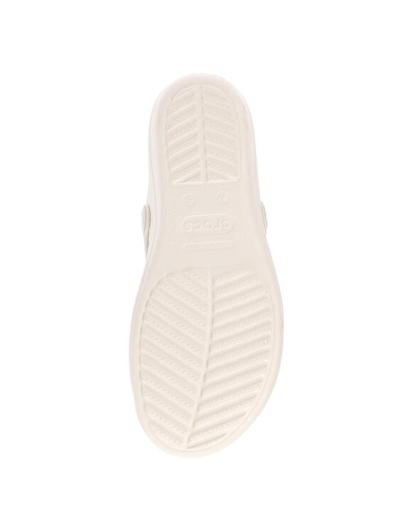 Crocs Crocs Джапанки Sanrah Embellished Wedge Flip 204009 Бежов