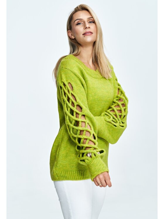 FIGL FIGLFIGL Maglione M908 Verde Oversize
