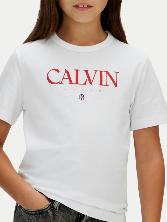 Calvin Klein Jeans Calvin Klein Jeans T-Shirt IG0IG03060 Bílá Regular Fit