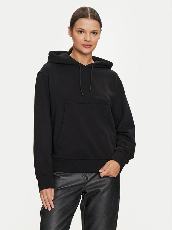 Guess Guess Μπλούζα V4YQ10 KC6W1 Μαύρο Regular Fit