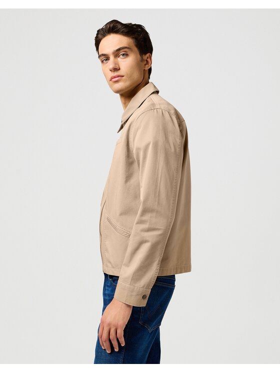 Wrangler Wrangler Kurtka przejściowa RODEO UTILITY JACKET Beżowy Regular Fit