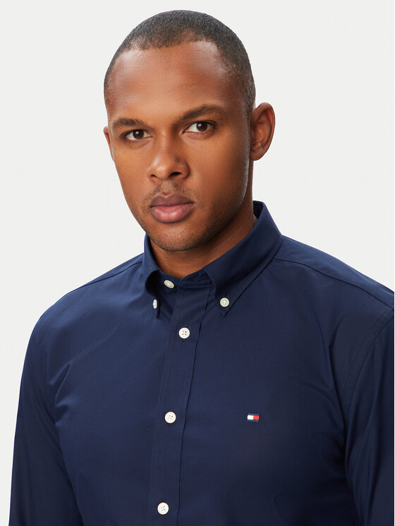 Tommy Hilfiger Tommy Hilfiger Särk MW0MW43429 Tumesinine Regular Fit