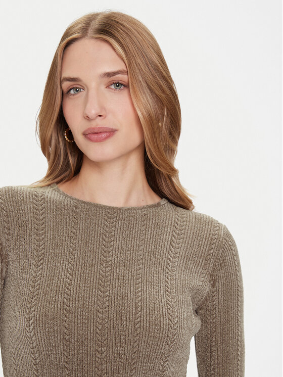Guess Guess Плетена рокля W5BK79 Z3902 Бежов Regular Fit