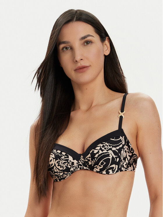 Selmark Selmark Bikini partea de sus BJ711 Negru