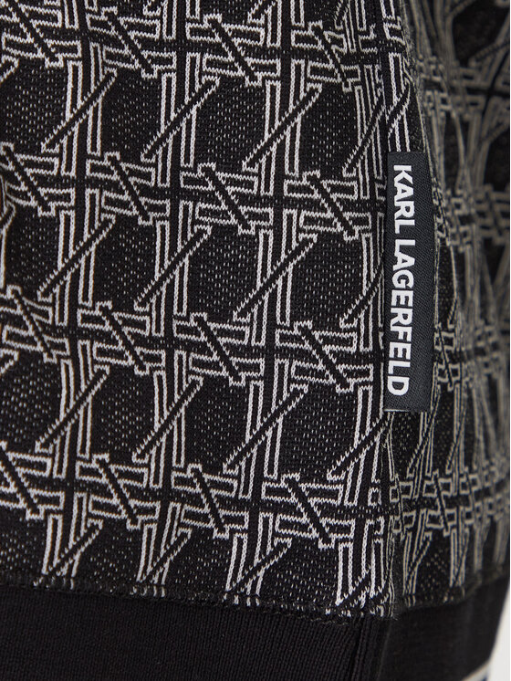 KARL LAGERFELD KARL LAGERFELD Pólóing 745006 561202 Fekete Regular Fit