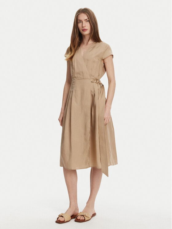 TWINSET TWINSET Letní šaty 251TT2072 Béžová Loose Fit