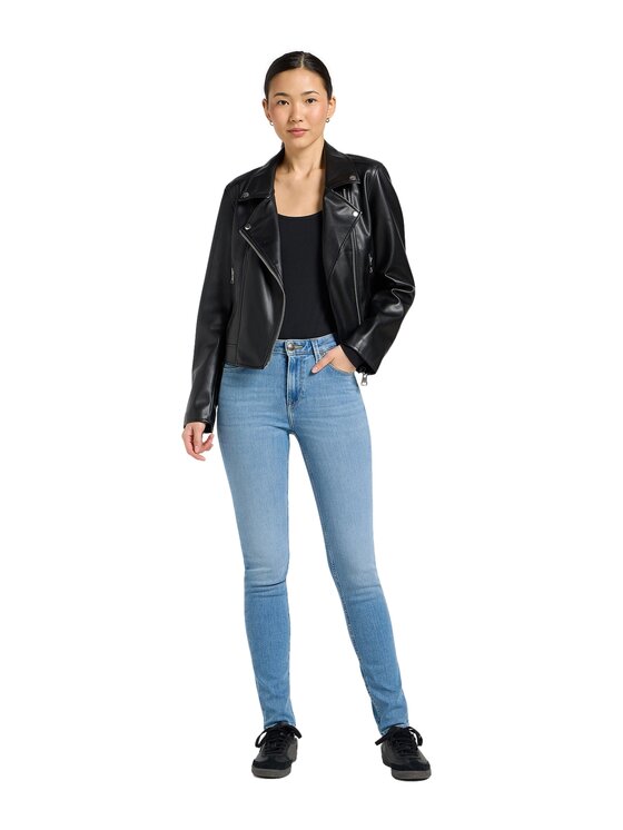Lee Lee Jeansy Scarlett High Niebieski Slim Fit