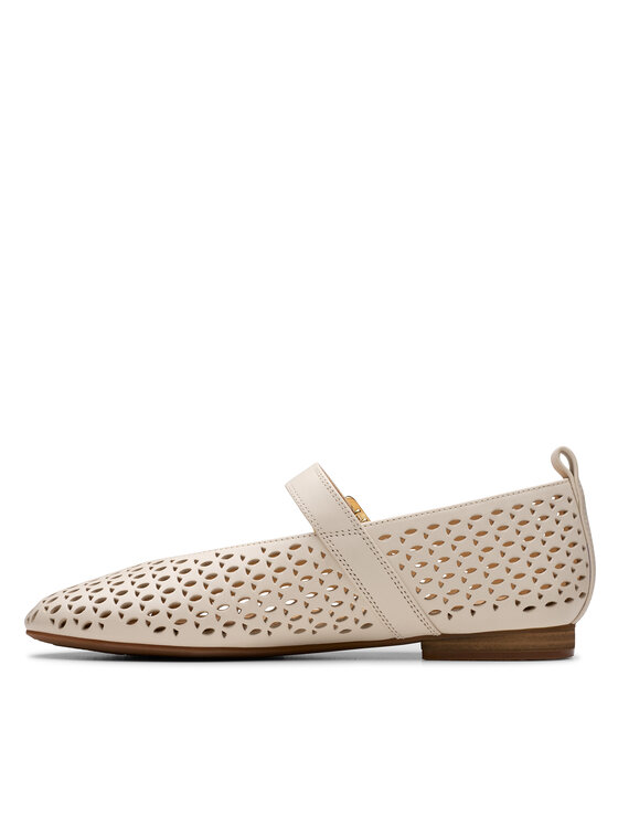 Clarks Clarks Polobotky Fawna Jane 26181230 Écru