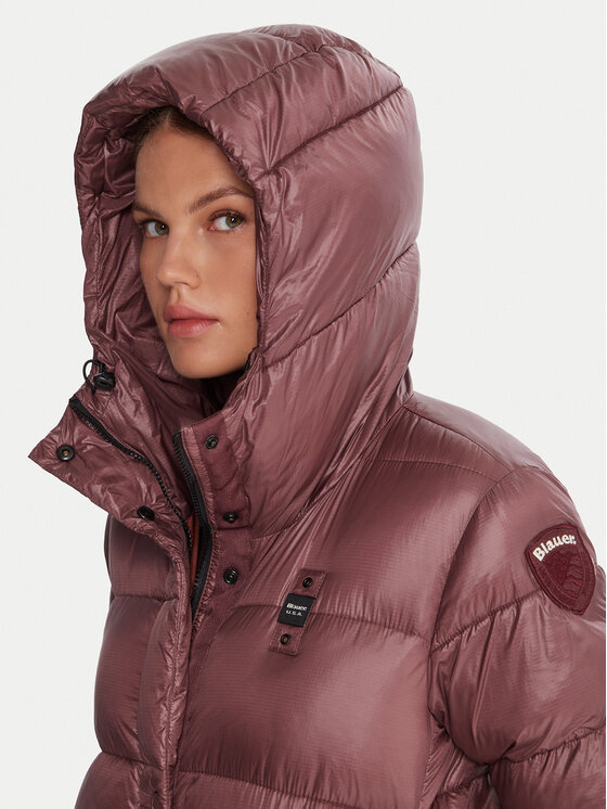 Blauer Blauer Wintermantel 25WBLDK02073 Dunkelrot Regular Fit