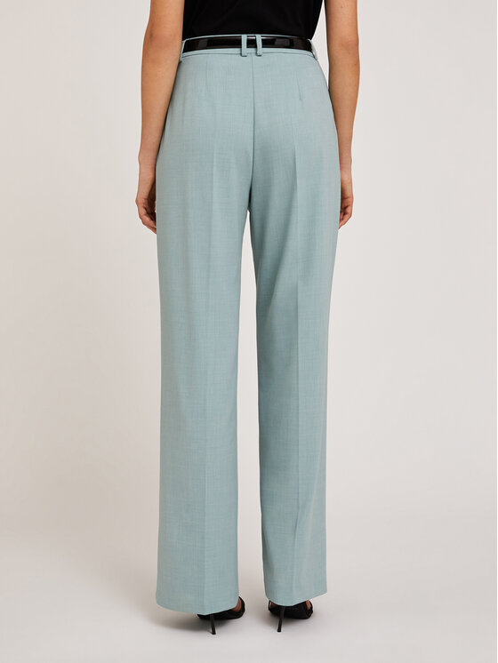 Motivi Motivi Pantaloni di tessuto P192Q003745N005 Turchese Over Fit