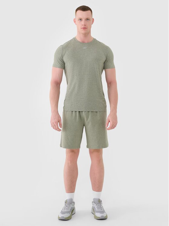 4F 4F Funkčné tričko 4FWSS25TFTSM1344-44M Zelená Regular Fit