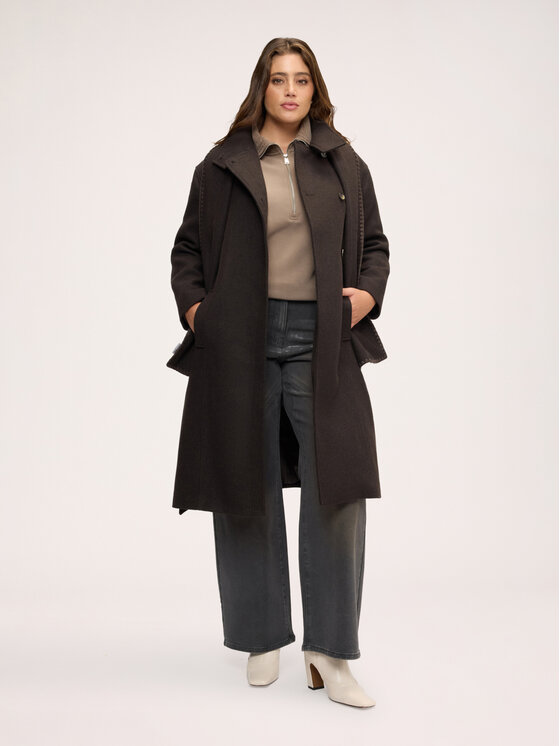 Fiorella Rubino Fiorella Rubino Płaszcz zimowy 0042T000395N022 Brązowy Regular Fit