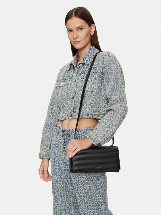 Calvin Klein Calvin Klein Torbica Line Quilt Sm Conv Shoulder Bag K60K612639 Crna