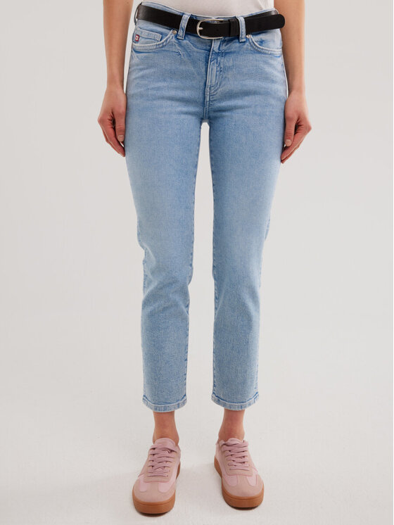 BIG STAR BIG STAR Jeansy ADELA_CROPPED_205_190 Niebieski Skinny Fit