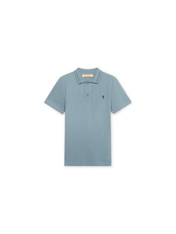 Trussardi Trussardi T-Shirt G5018000129N024 Turkusowy Regular Fit